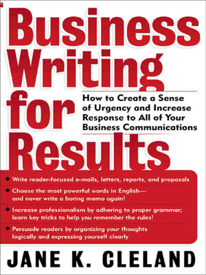 cover image of Business Writing for Results
